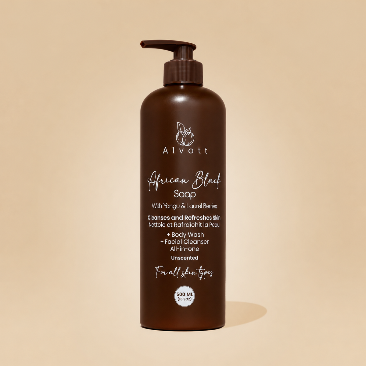 Black Soap with Yangu and Laurel Berries (unscented)