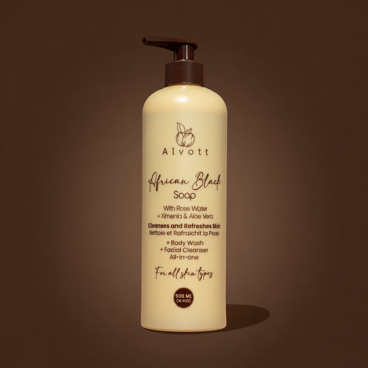 Black Soap With Rose Water+ Ximenia & Aloe Vera