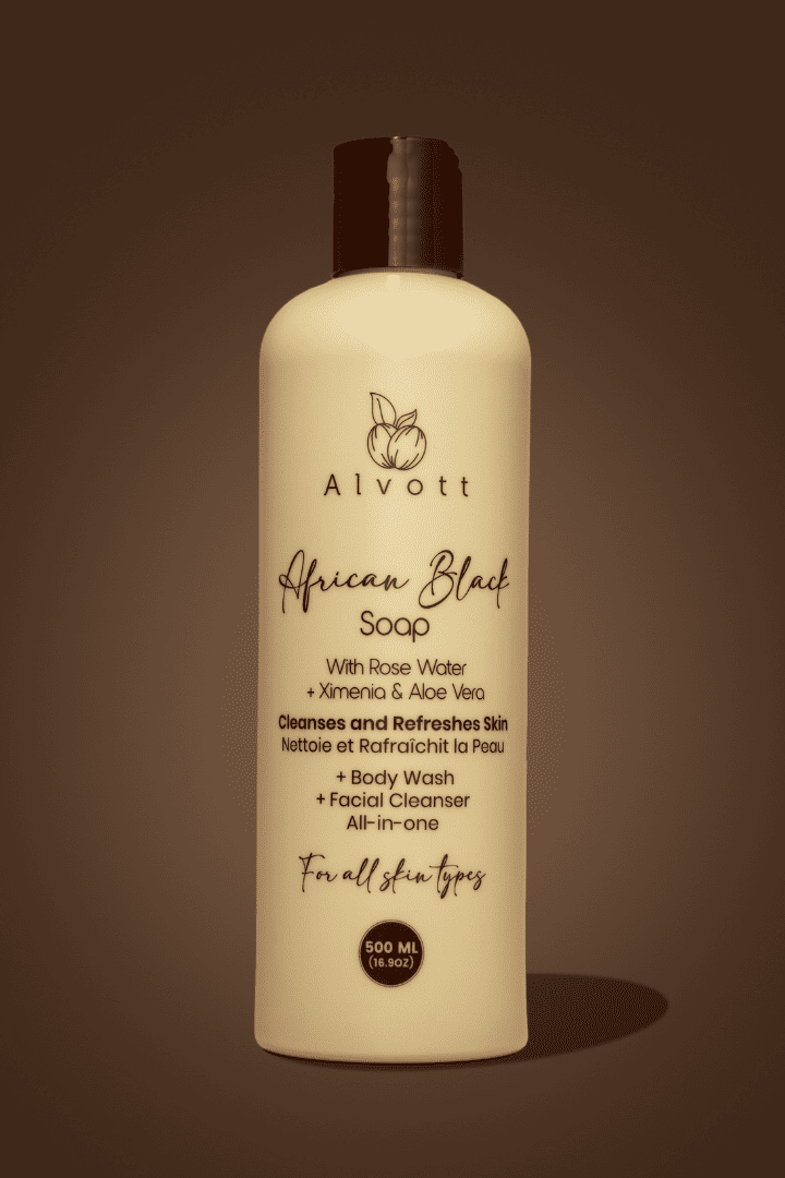 Black Soap With Rose Water+ Ximenia & Aloe Vera